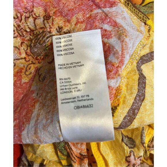 Free People Hot Tropics Halter Neck Papaya Combo Top Size Large - Picture 6 of 6